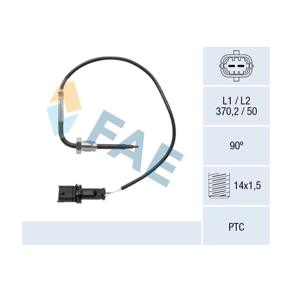 Sensor, avgastemperatur Fae 68073 FAE