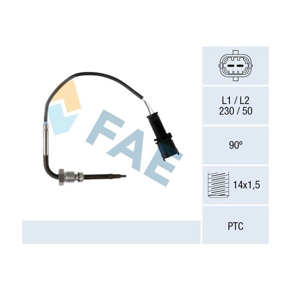 Sensor, avgastemperatur Fae 68075 FAE