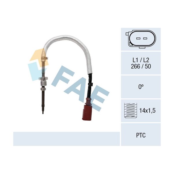 Sensor, avgastemperatur Fae 68083 FAE