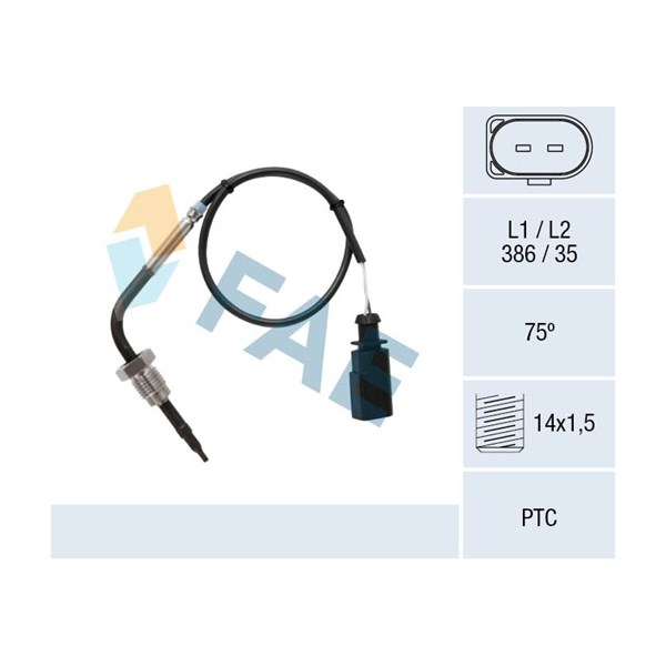 Sensor, avgastemperatur Fae 68084 FAE