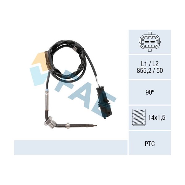 Sensor, avgastemperatur Fae 68086 FAE