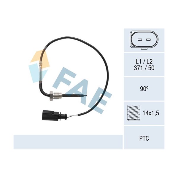 Sensor, avgastemperatur Fae 68092 FAE
