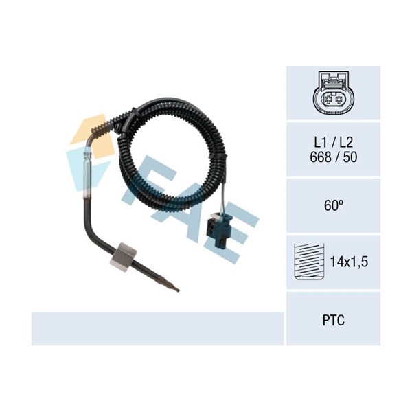 Sensor, avgastemperatur Fae 68094 FAE Sensor, avgastemperatur Fae 68094 FAE