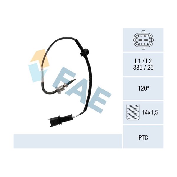 Sensor, avgastemperatur Fae 68096 FAE