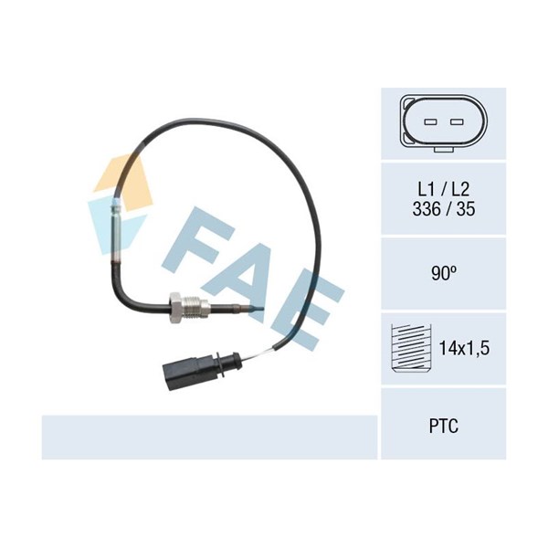 Sensor, avgastemperatur Fae 68097 FAE