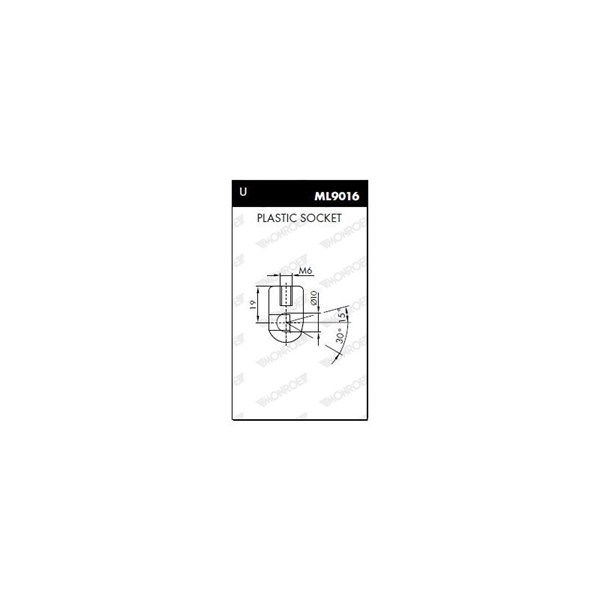 Gasfjäder, bagageutrymme, Bak Monroe ML5721 MONROE Gasfjäder, bagageutrymme, Bak Monroe ML5721 MONROE