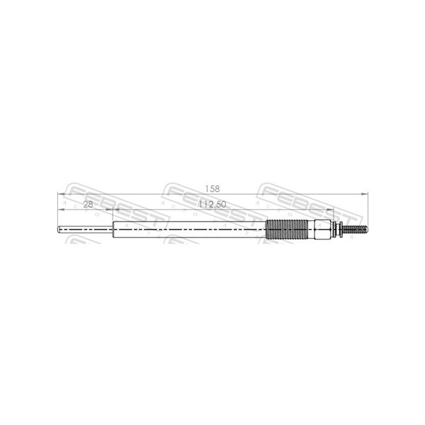 Glödstift 11V Febest 01642-002 FEBEST Glödstift 11V Febest 01642-002 FEBEST