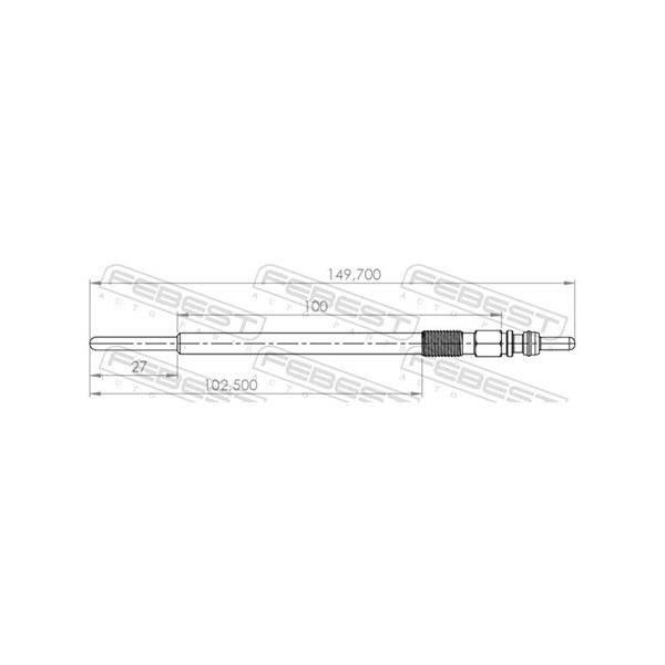 Glödstift 11,5V Febest 04642-004 FEBEST