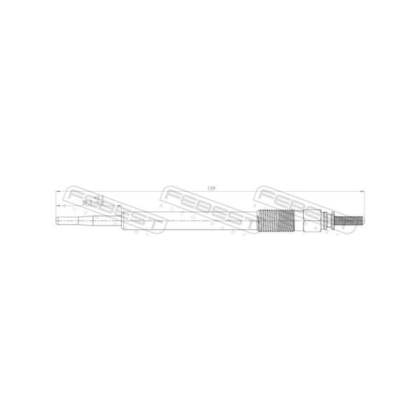 Glödstift 5V Febest 12642-004 FEBEST