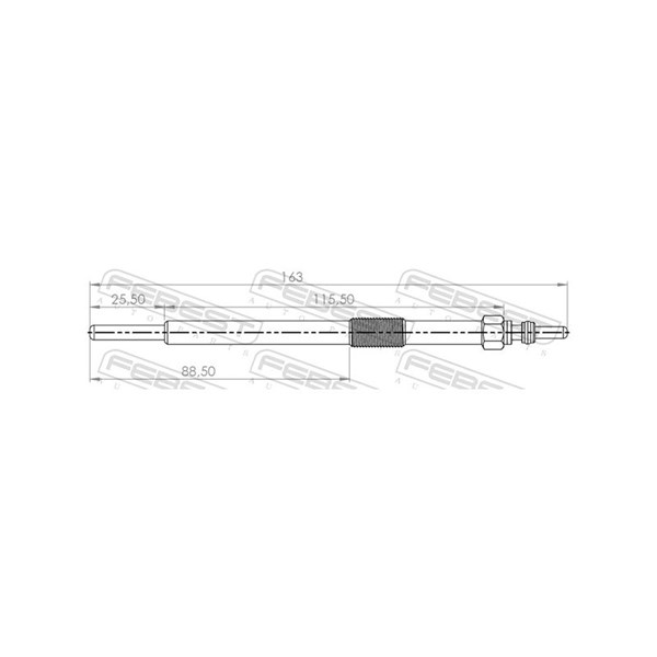 Glödstift 4,5V Febest 24642-002 FEBEST Glödstift 4,5V Febest 24642-002 FEBEST