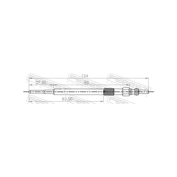Glödstift 4,4V Febest 27642-001 FEBEST Glödstift 4,4V Febest 27642-001 FEBEST