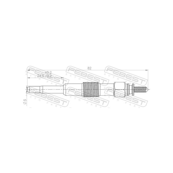 Glödstift 11V Febest 28642-004 FEBEST Glödstift 11V Febest 28642-004 FEBEST