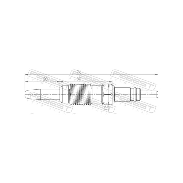 Glödstift 11V Febest 28642-005 FEBEST Glödstift 11V Febest 28642-005 FEBEST