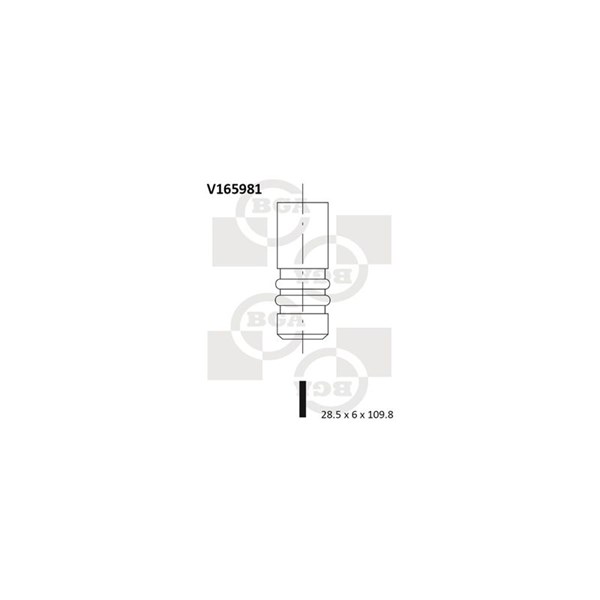 Avgasventil Bga V165981 BGA