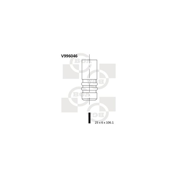 Avgasventil Bga V996046 BGA