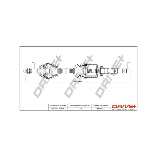 Drivaxel, framaxel höger Drivaxel, framaxel höger