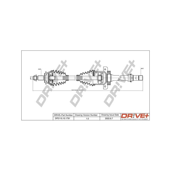 Drivaxel, framaxel höger Drivaxel, framaxel höger