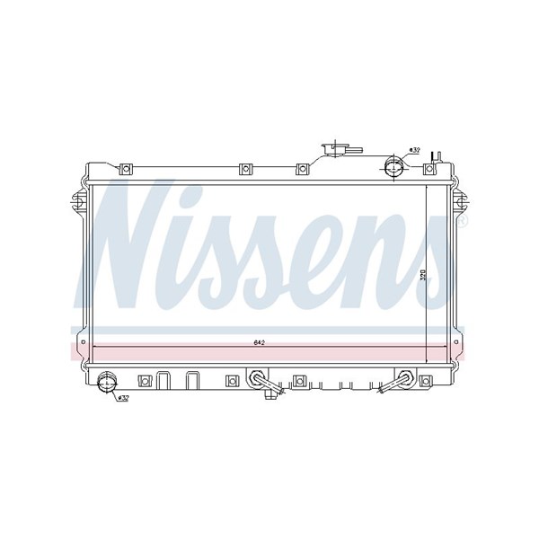 Kylare, motorkylning Nissens 62447 NISSENS Kylare, motorkylning Nissens 62447 NISSENS