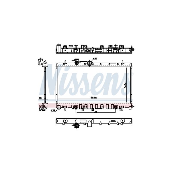 Kylare, motorkylning Nissens 67711 NISSENS