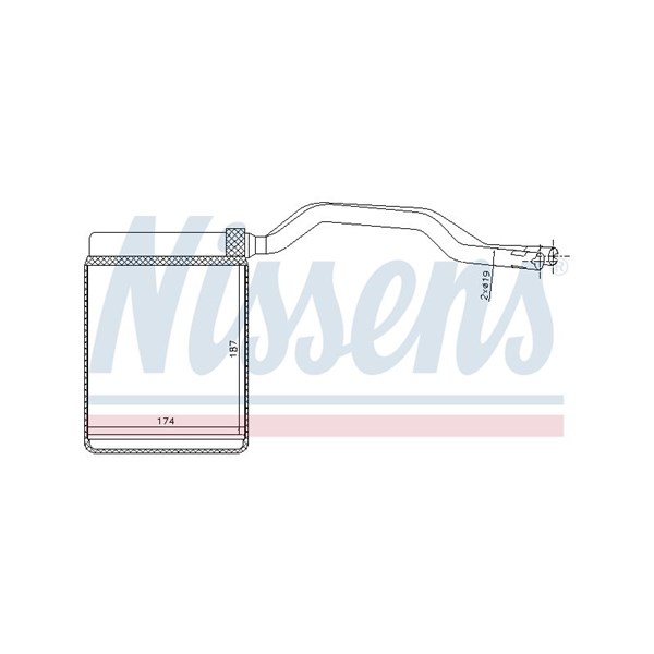 Värmeväxlare, kupévärme Nissens 71777 NISSENS Värmeväxlare, kupévärme Nissens 71777 NISSENS