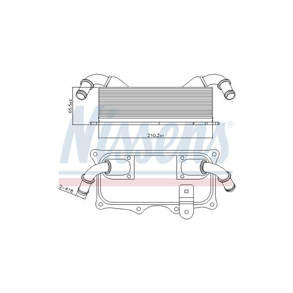 Oljekylare, motor Nissens 90937 NISSENS Oljekylare, motor Nissens 90937 NISSENS