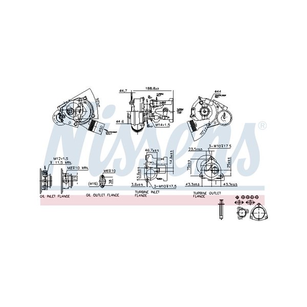 Turbo Nissens 93021 NISSENS