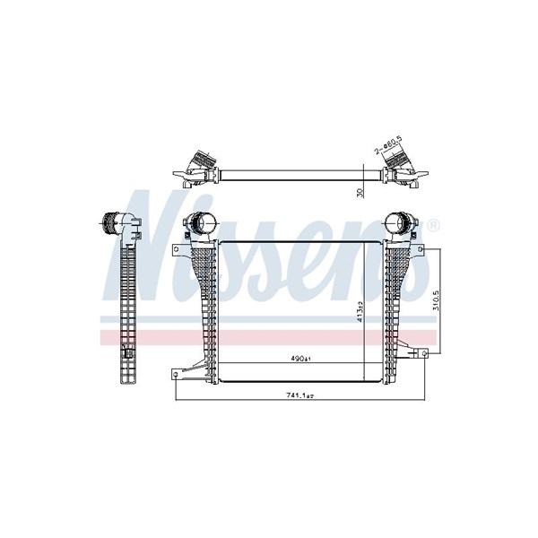 Intercooler Nissens 961124 NISSENS Intercooler Nissens 961124 NISSENS