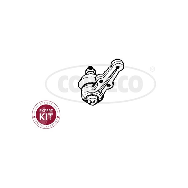 Kulled / Spindelled, Nedre framaxel, framaxel höger, framaxel vän CORTECO
