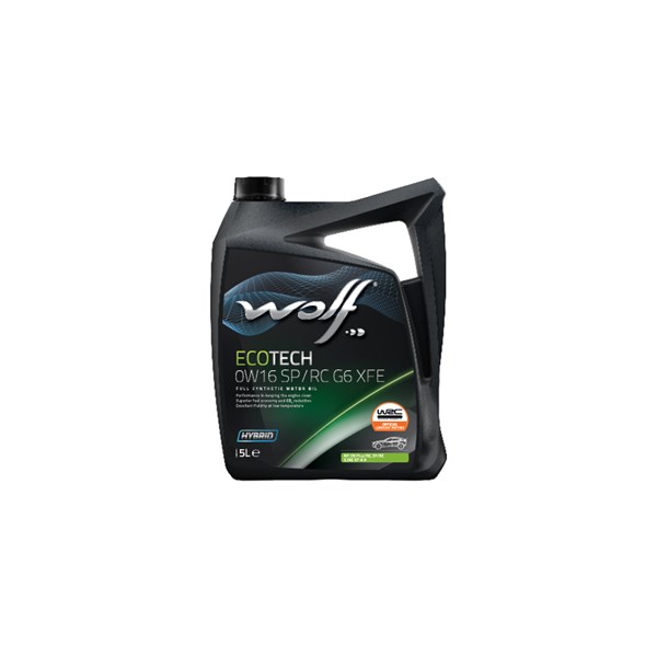 Motorolja Wolf Ecotech 0w-16 Sp/rc G6 Xfe,5l WOLF Motorolja Wolf Ecotech 0w-16 Sp/rc G6 Xfe,5l WOLF