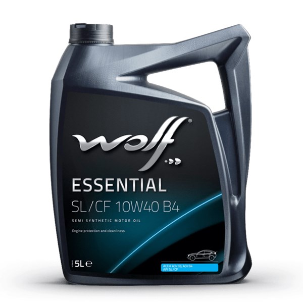 Motorolja Wolf Essential Sl/cf 10w40 A3/b3 A3/b4, 5l, Universal WOLF