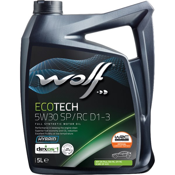 MOTOROLJA WOLF ECOTECH 5W-30 SP/RC D1-3,5L Wolf 1049902 WOLF