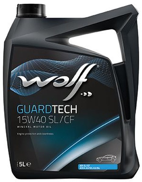 MOTOROLJA WOLF GUARDTECH 15W-40 A3/B3, A3/B4,5L WOLF WOLF