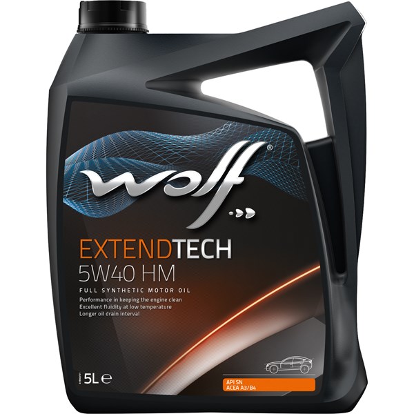 MOTOROLJA WOLF EXTENDTECH 5W-40 HM A3/B3, A3/B4,5L Wolf 8321580 WOLF MOTOROLJA WOLF EXTENDTECH 5W-40 HM A3/B3, A3/B4,5L Wolf 8321580 WOLF