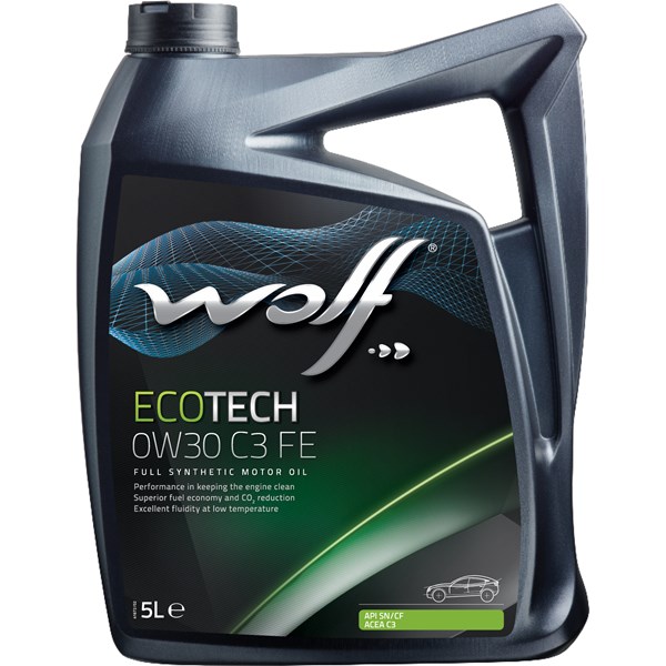 Motorolja Wolf Ecotech 0w-30 C2, C3 Fe,5l WOLF