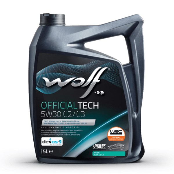 Motorolja Wolf Officialtech 5w-30 C2/c3,5l WOLF