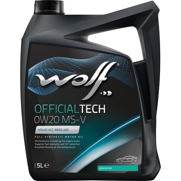 Motorolja Wolf Officialtech 0w-20 Ms-v A1/b1, C5,5l, Universal WOLF