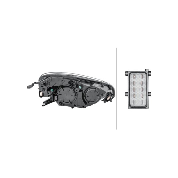 Strålkastare 12V, Vänster Hella 1EH 354 811-051 HELLA Strålkastare 12V, Vänster Hella 1EH 354 811-051 HELLA