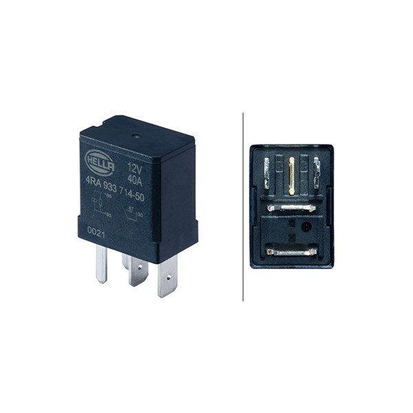 Relä, huvudström 12V Hella 4RA 933 714-501 HELLA