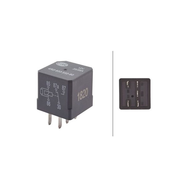 Relä, huvudström 12V Hella 4RD 933 332-601 HELLA