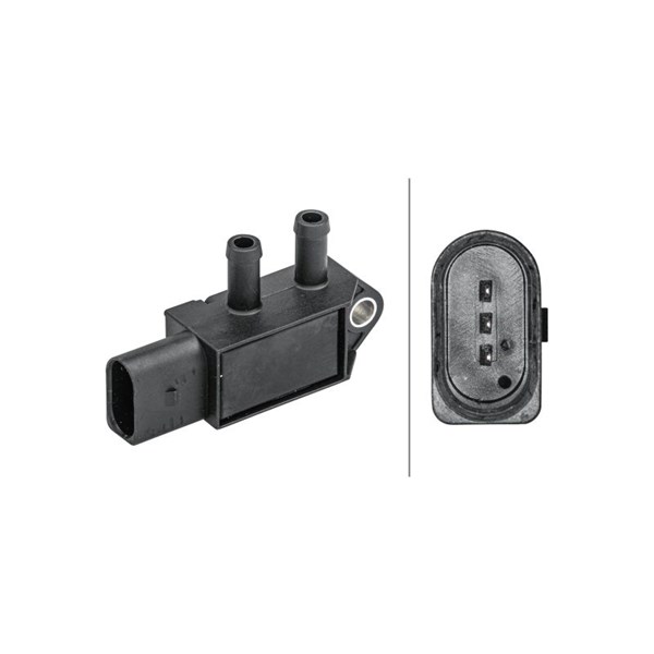 Sensor, avgastryck Hella 6PP 009 409-161 HELLA