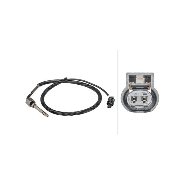 Sensor, avgastemperatur Hella 6PT 358 181-411 HELLA