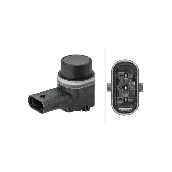 Sensor, parkeringshjälp, Fram, Ytter, Inre, Tvåsidig Hella 6PX 35 HELLA