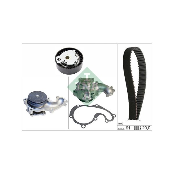 Kamremskit med vattenpump Ina 530 0142 30 INA