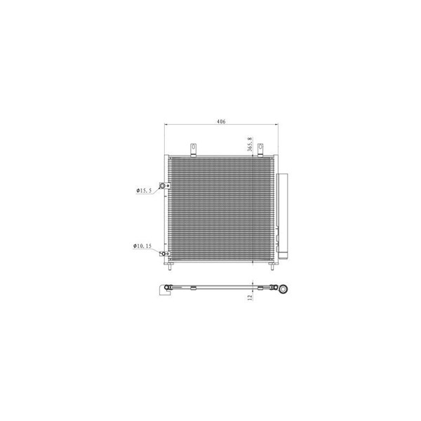 Kondensor, klimatanläggning Nrf 350451 NRF