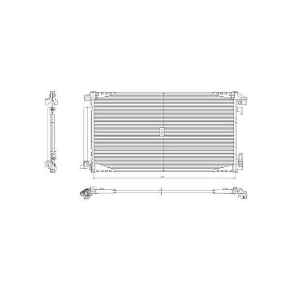 Kondensor, klimatanläggning Nrf 350455 NRF