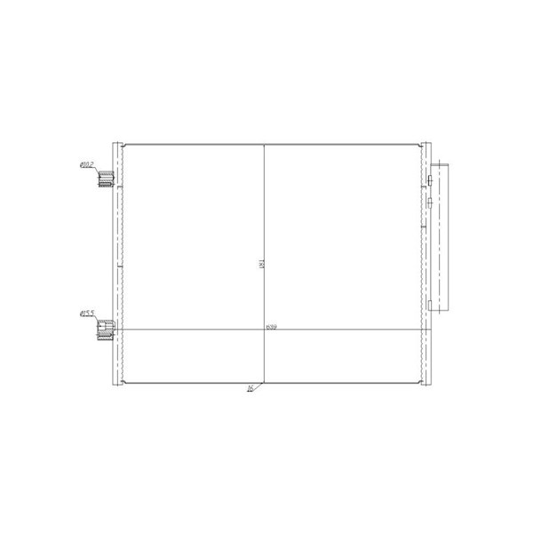 Kondensor, klimatanläggning Nrf 350458 NRF