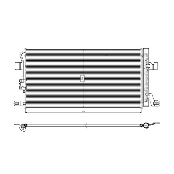 Kondensor, klimatanläggning Nrf 350463 NRF