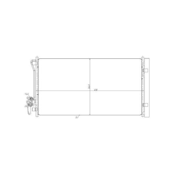 Kondensor, klimatanläggning Nrf 350479 NRF