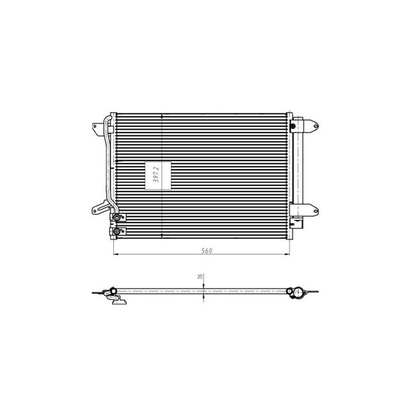 Kondensor, klimatanläggning Nrf 350507 NRF