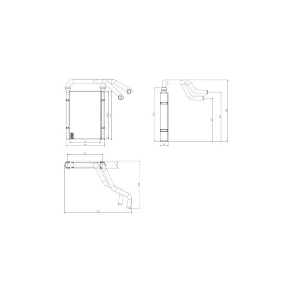 Värmeväxlare, kupévärme Nrf 54435 NRF